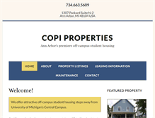 Tablet Screenshot of copiproperties.com